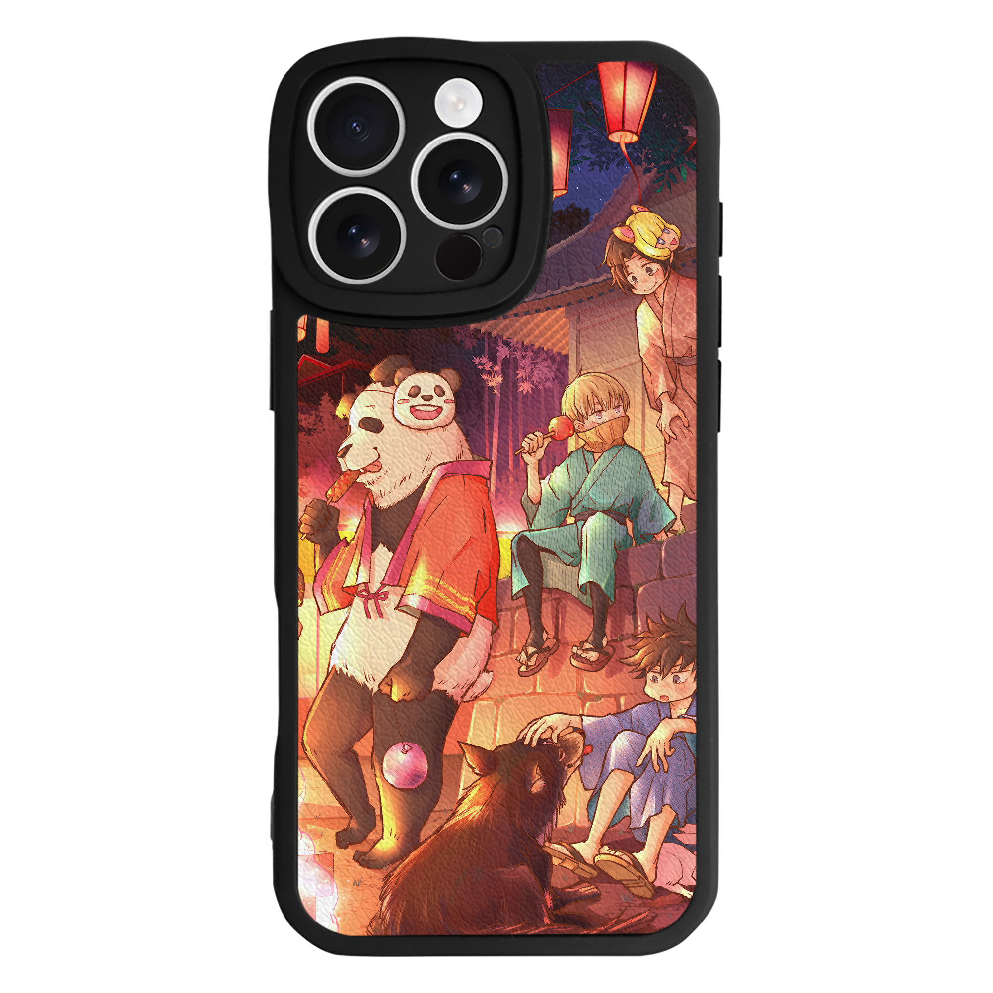 （画像用） 呪術廻戦 Jujutsu Kaisen 【iPhone 16シリーズ対応】シリコンスマホケース（レザー調） 材質：シリコン